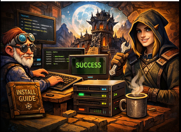 Иллюстрация: домашний сервер Warcraft, systemd и MariaDB — сборка и запуск сервиса